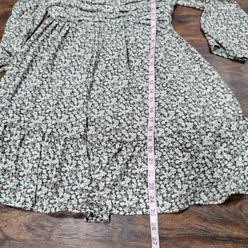 Abercrombie & Fitch Babydoll Mini Floral Prairie Whimsy Coquette Y2K Dress M - Picture 9 of 10